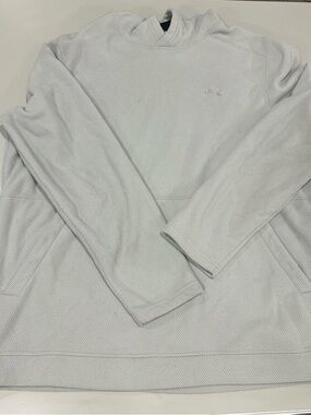 Under Armour Light Gray Cozy Hoodie with Embroidered Logo